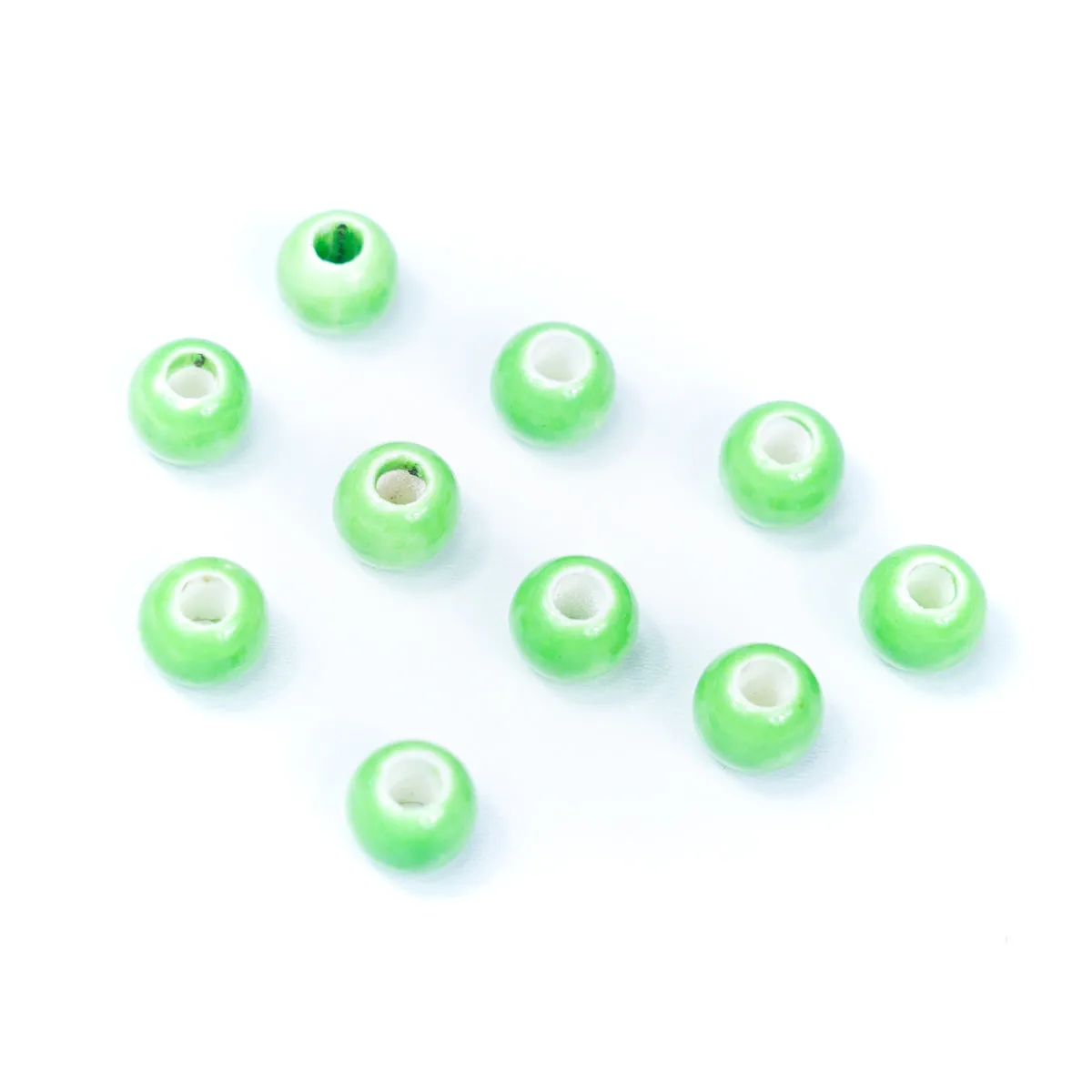 10pcs about 3mm round leather Colored ceramic beads jewelry supplies jewelry finding D-5-3-198