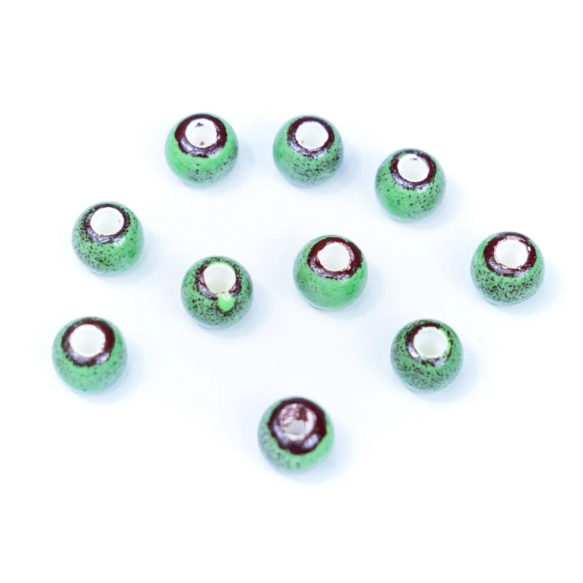 10pcs about 3mm round leather Colored ceramic beads jewelry supplies jewelry finding D-5-3-198