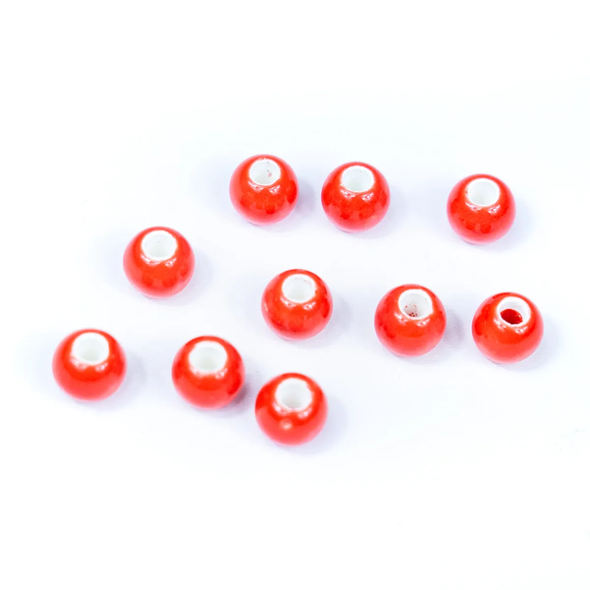 10pcs about 3mm round leather Colored ceramic beads jewelry supplies jewelry finding D-5-3-198
