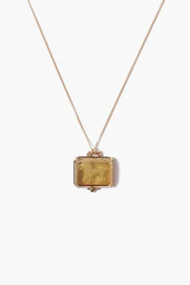 14k Leo Zodiac Necklace