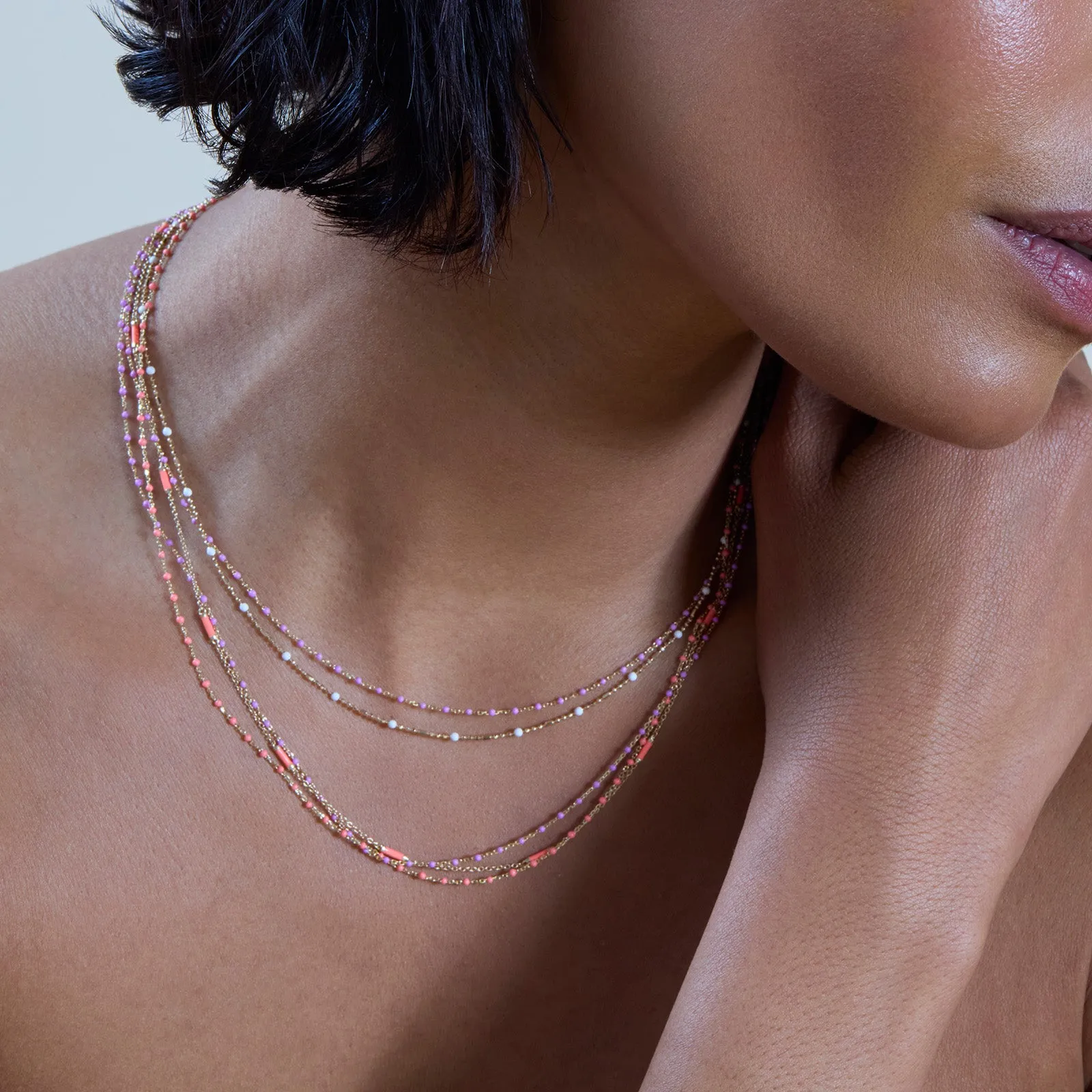 16" Blanc Dot Ball Chain Necklace
