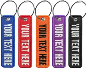 1PCS Personalized Luggage Tags, Double Sided Embroidery Your Address/Number/ID, Travel Tags Baggage Labels for Backpack Suitcase Handbag