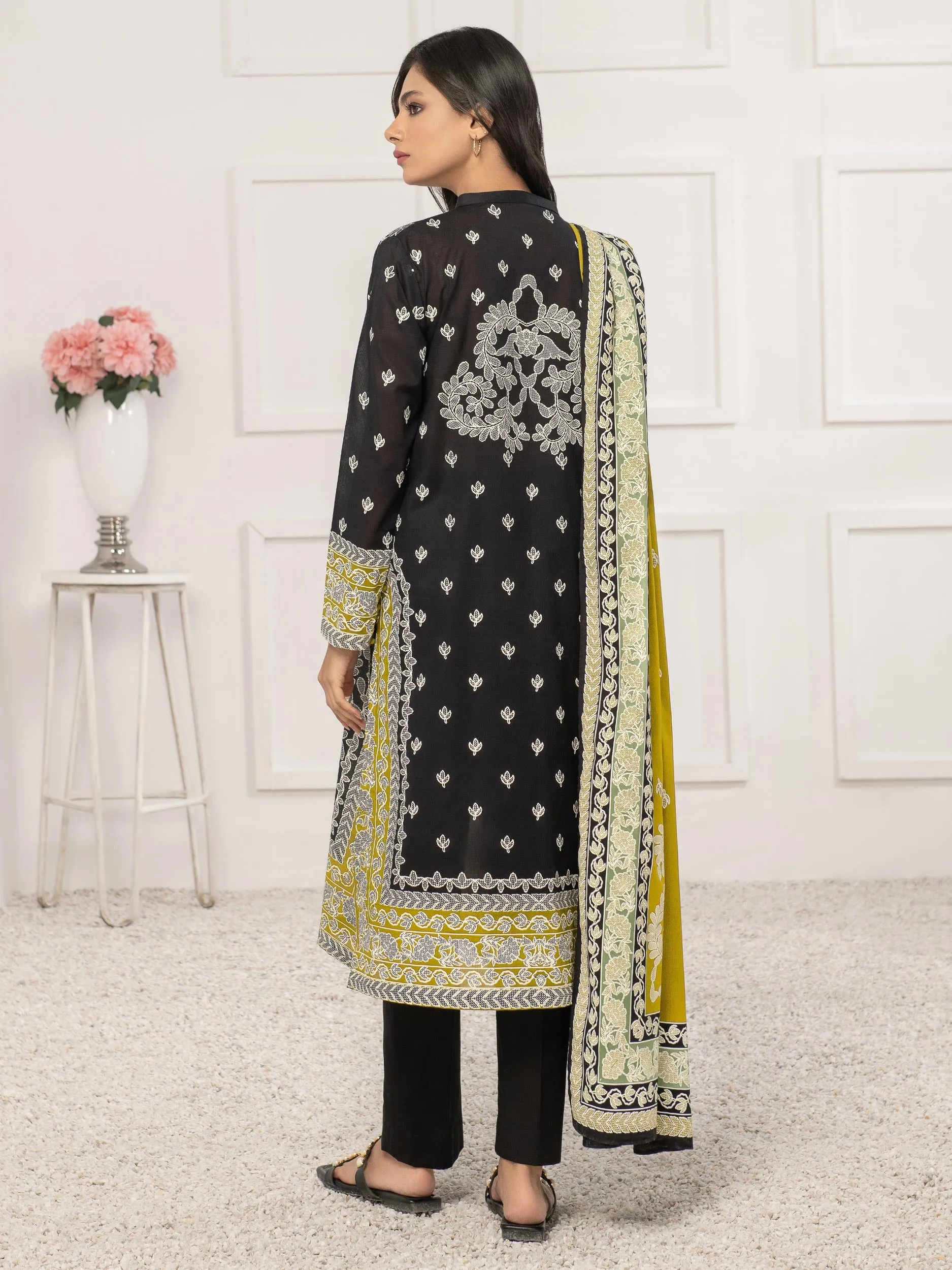 2 Piece Lawn Suit-Pasted (Unstitched)