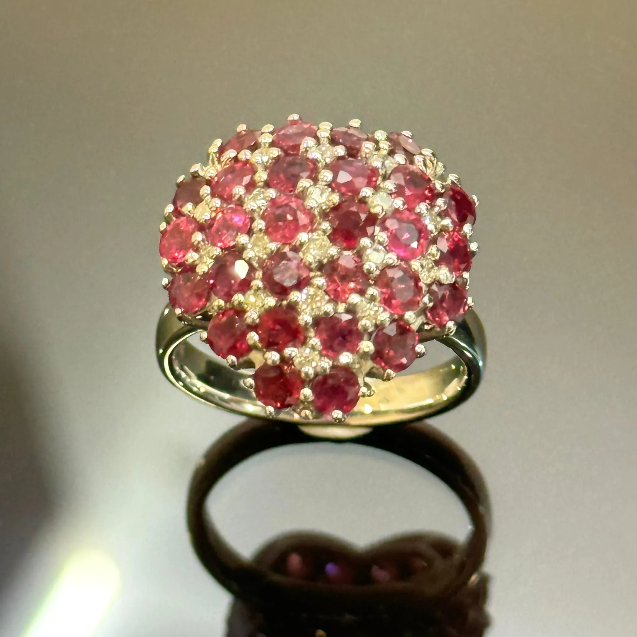 750WG Ruby and Diamond Ring