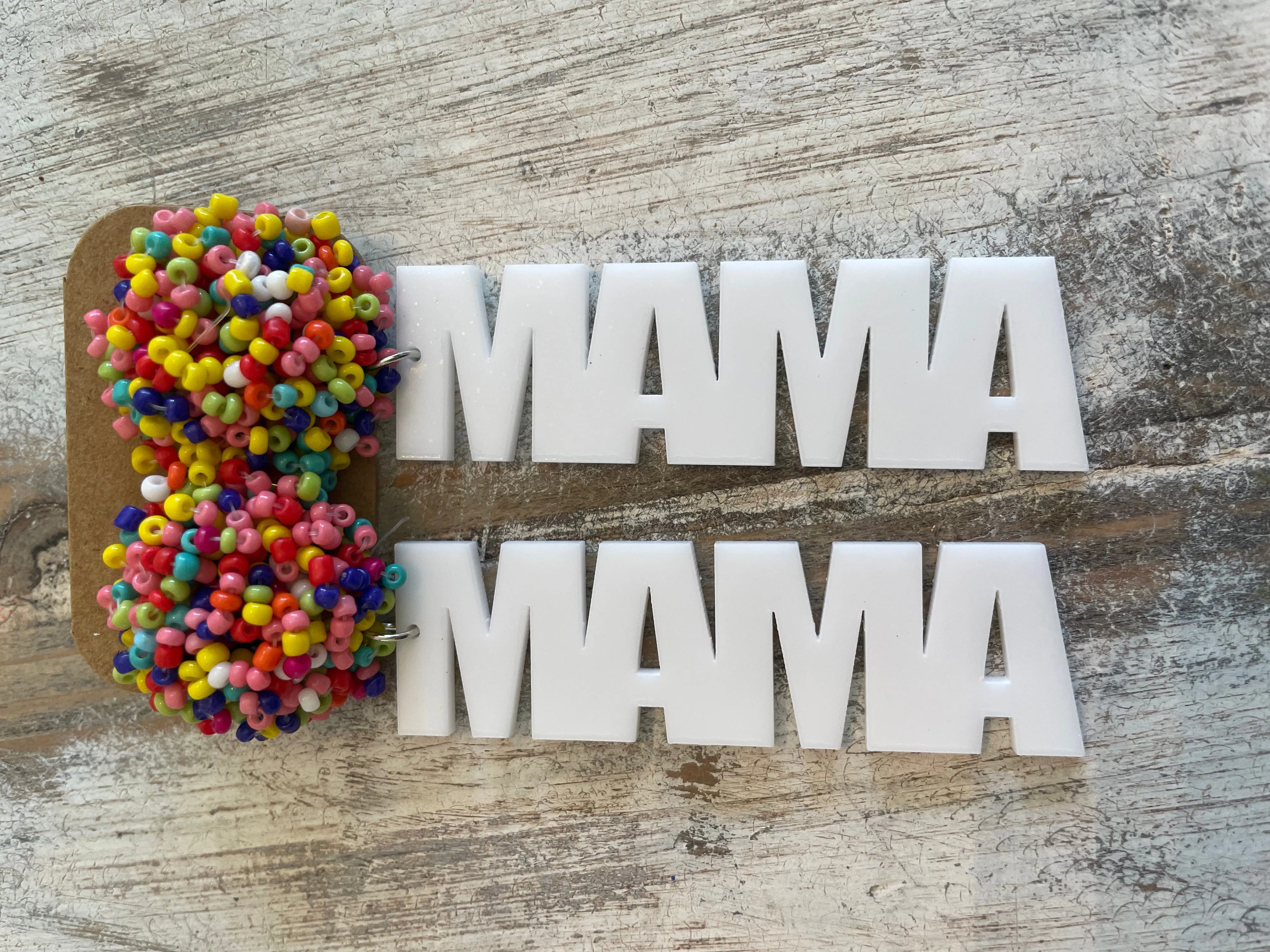 Acrylic MAMA Earrings (Various Styles)