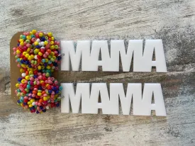 Acrylic MAMA Earrings (Various Styles)
