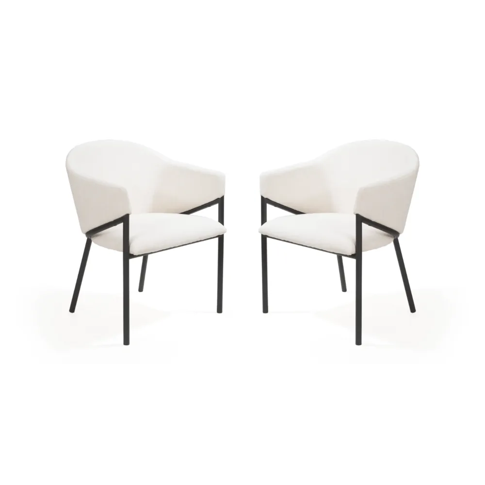 Aidan Armchair - Set of 2 - Ivory