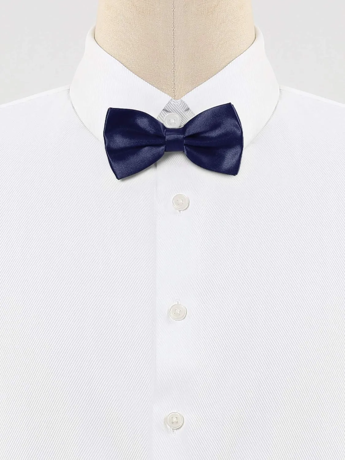 Allegra K Pre-tied Solid Adjustable Bowtie Classic Tuxedo Wedding Bow Ties for Men