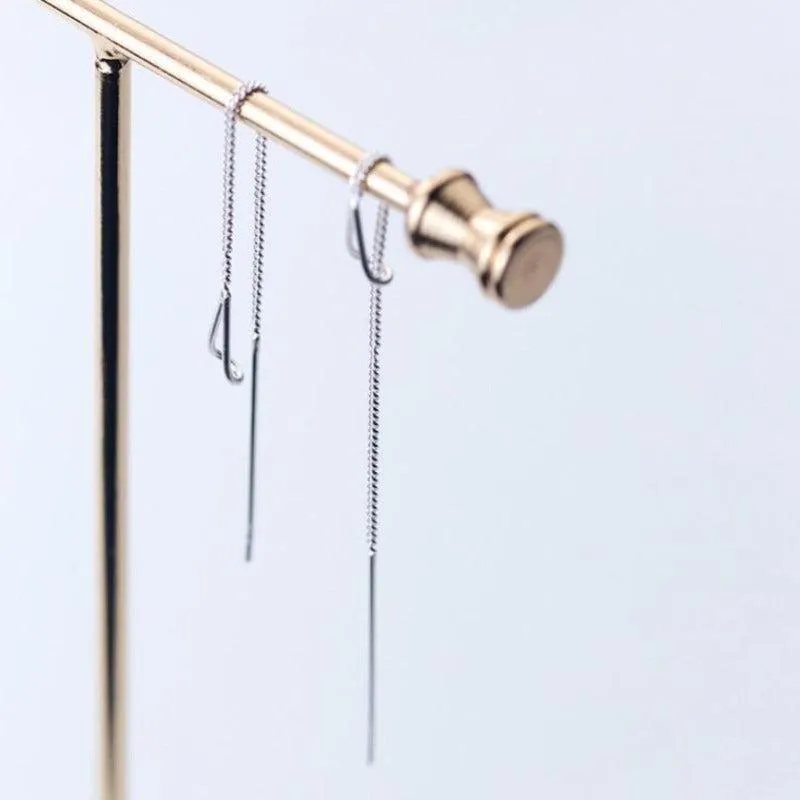 Aqua Pod Needle Drop Earrings