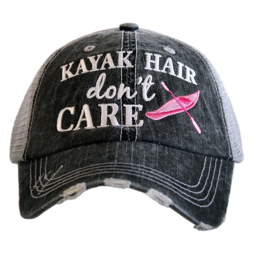 Beach hats and tanks Embroidered distressed trucker caps.