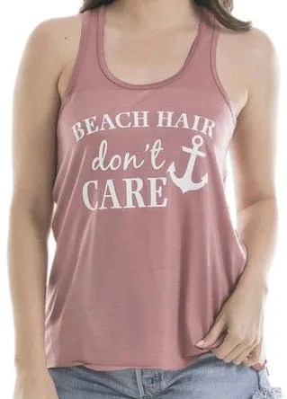 Beach hats and tanks Embroidered distressed trucker caps.