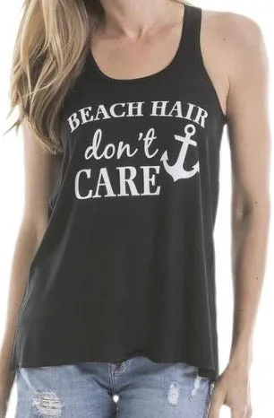 Beach hats and tanks Embroidered distressed trucker caps.