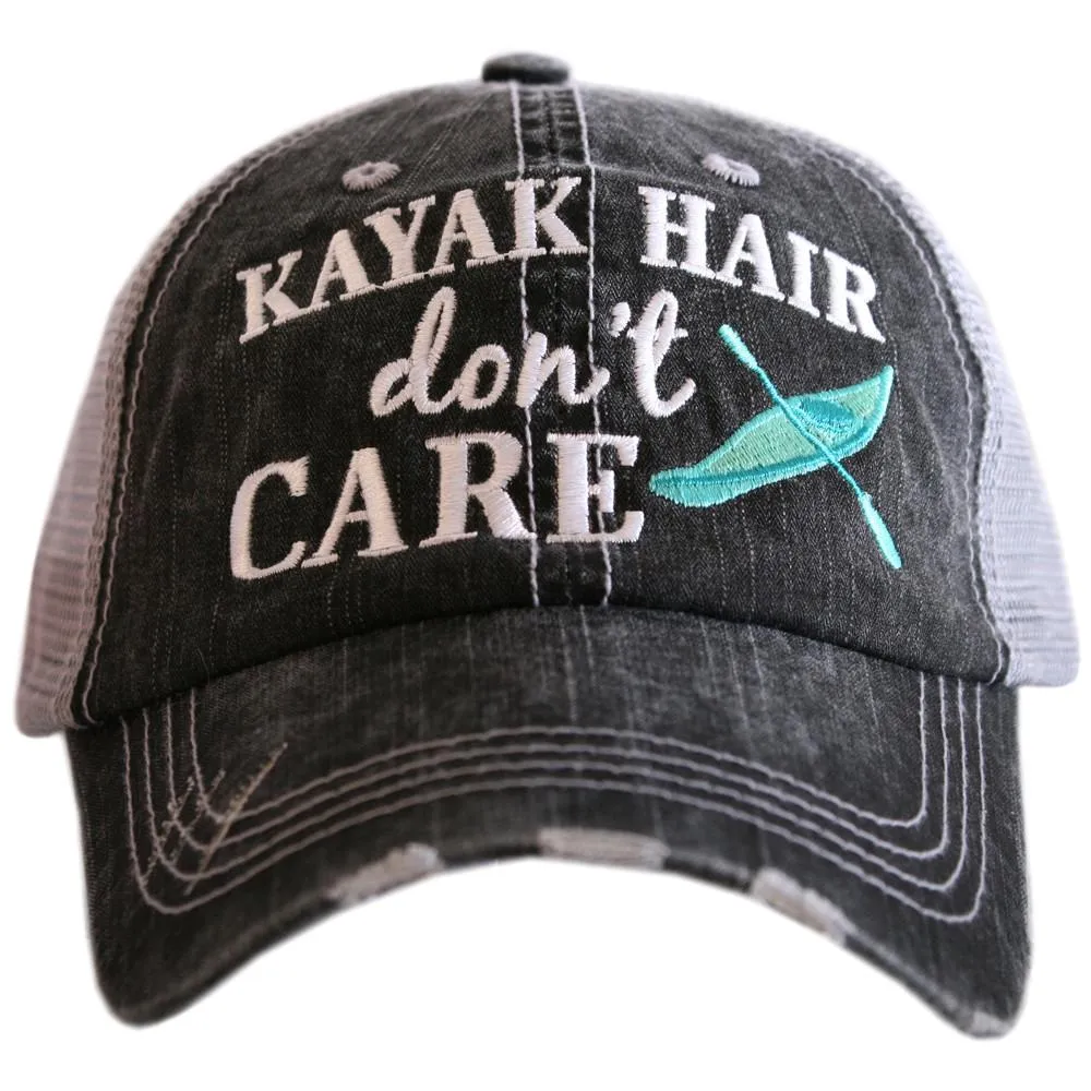 Beach hats and tanks Embroidered distressed trucker caps.