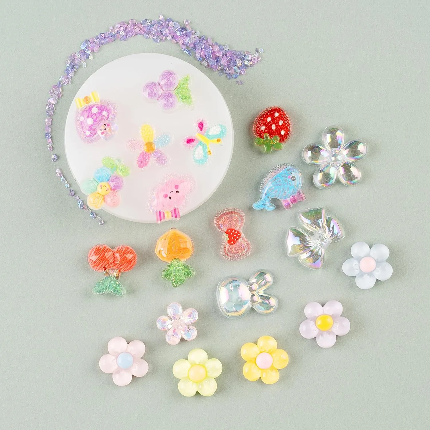 Bling Crystal Shoe Charms for Women Lovely Pink Flower Charms for Girls