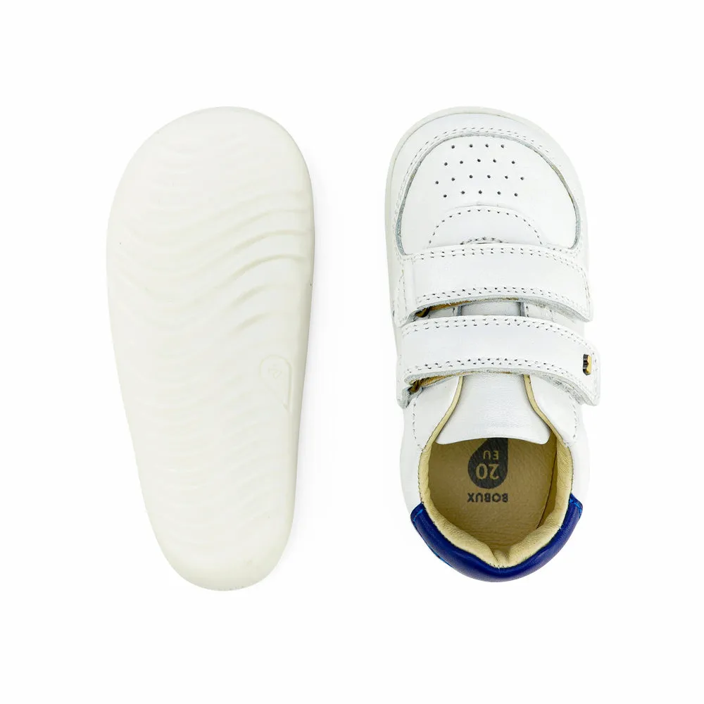 Bobux Step Up Riley White   Blueberry