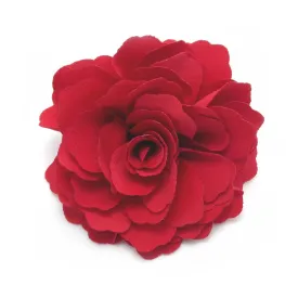 Camellias Flower Hair Clip and Brooch Pin (Red) (A74)
