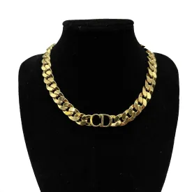 Christian Dior - Excellent - Danseuse Étoile Choker - Gold CD Necklace