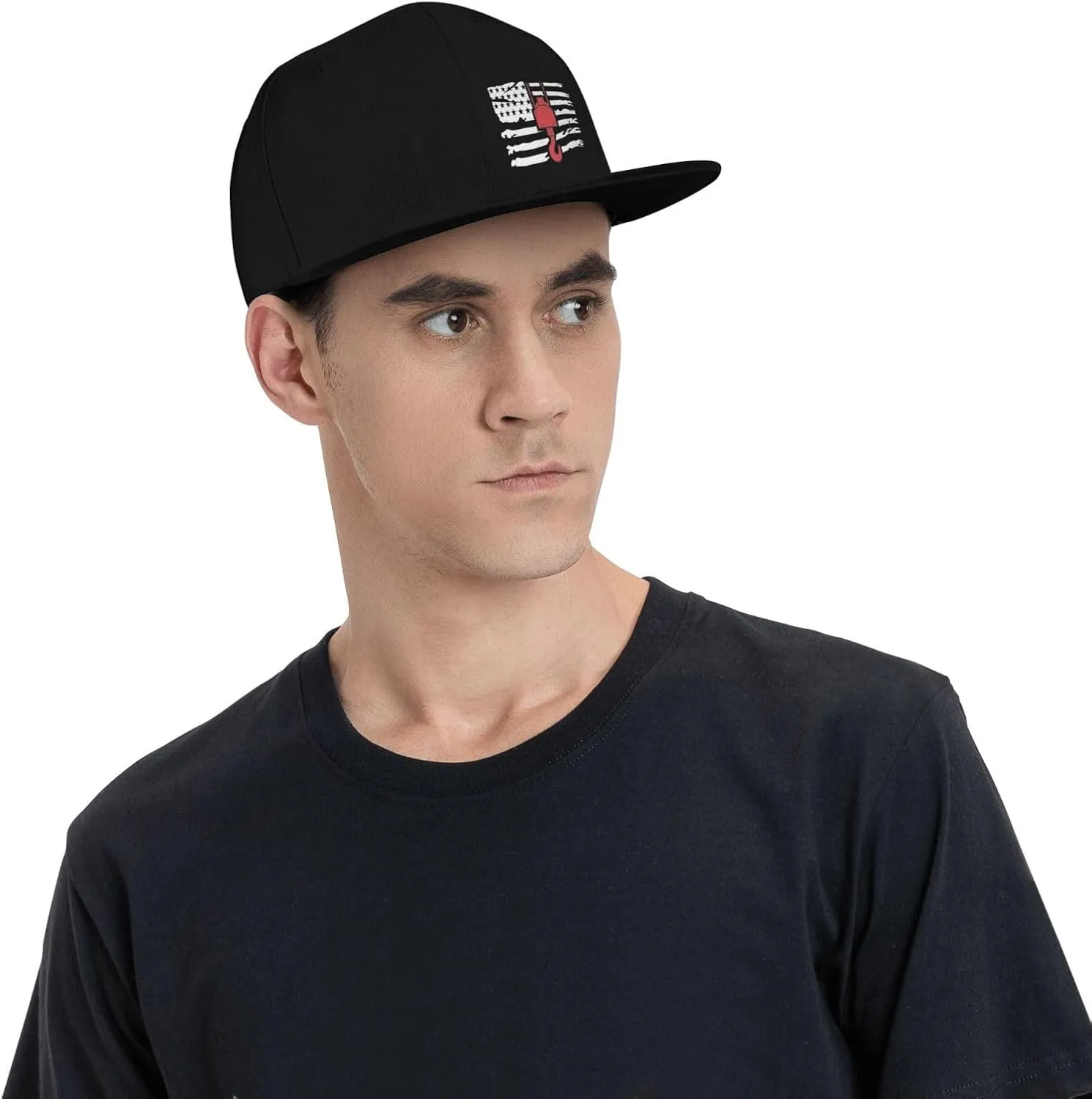 Crane Operator America Flag Flat Bill Baseball Cap Funny Snapback Hat Hip Hop Adjustable Dad Trucker Hats