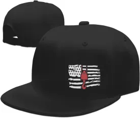 Crane Operator America Flag Flat Bill Baseball Cap Funny Snapback Hat Hip Hop Adjustable Dad Trucker Hats