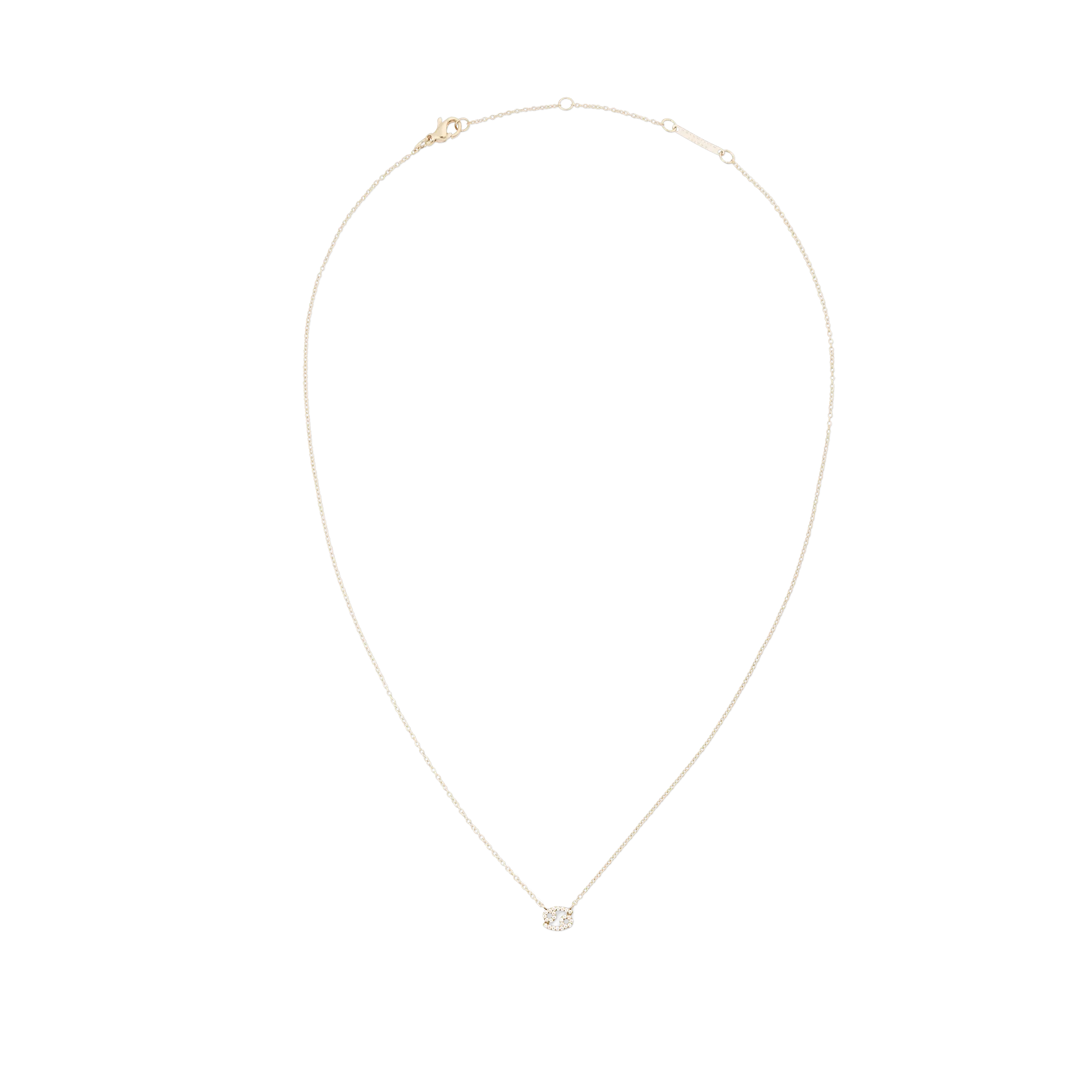 Crystal Zodiac Chain Necklace Gold