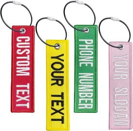 Customzied Luggage Tags for Travel Suitcase,Personalized Travel Suitcases Labels Tags Loops, Embroidery Baggage Tags to Quickly Spot Travel Bag Suitcase,1pc