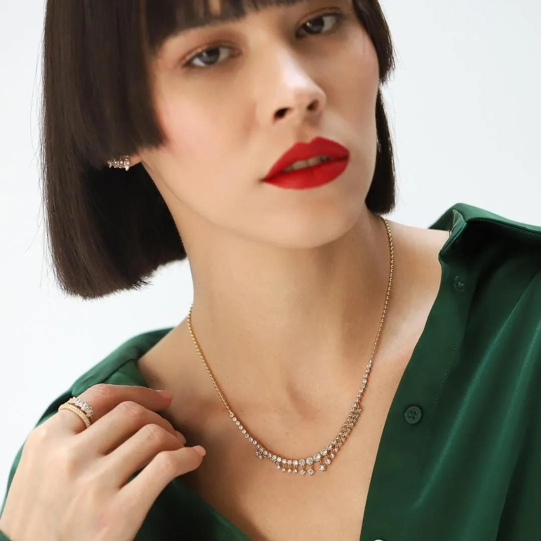CZ Bib Necklace