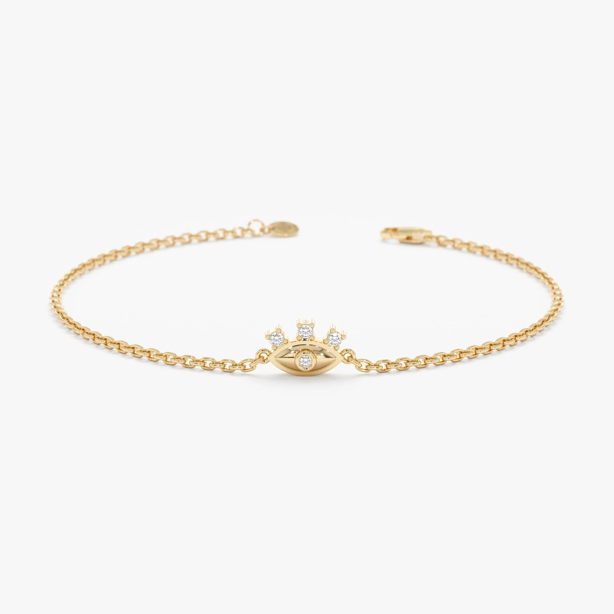 Dainty Diamond Eye Bracelet, Lucinda