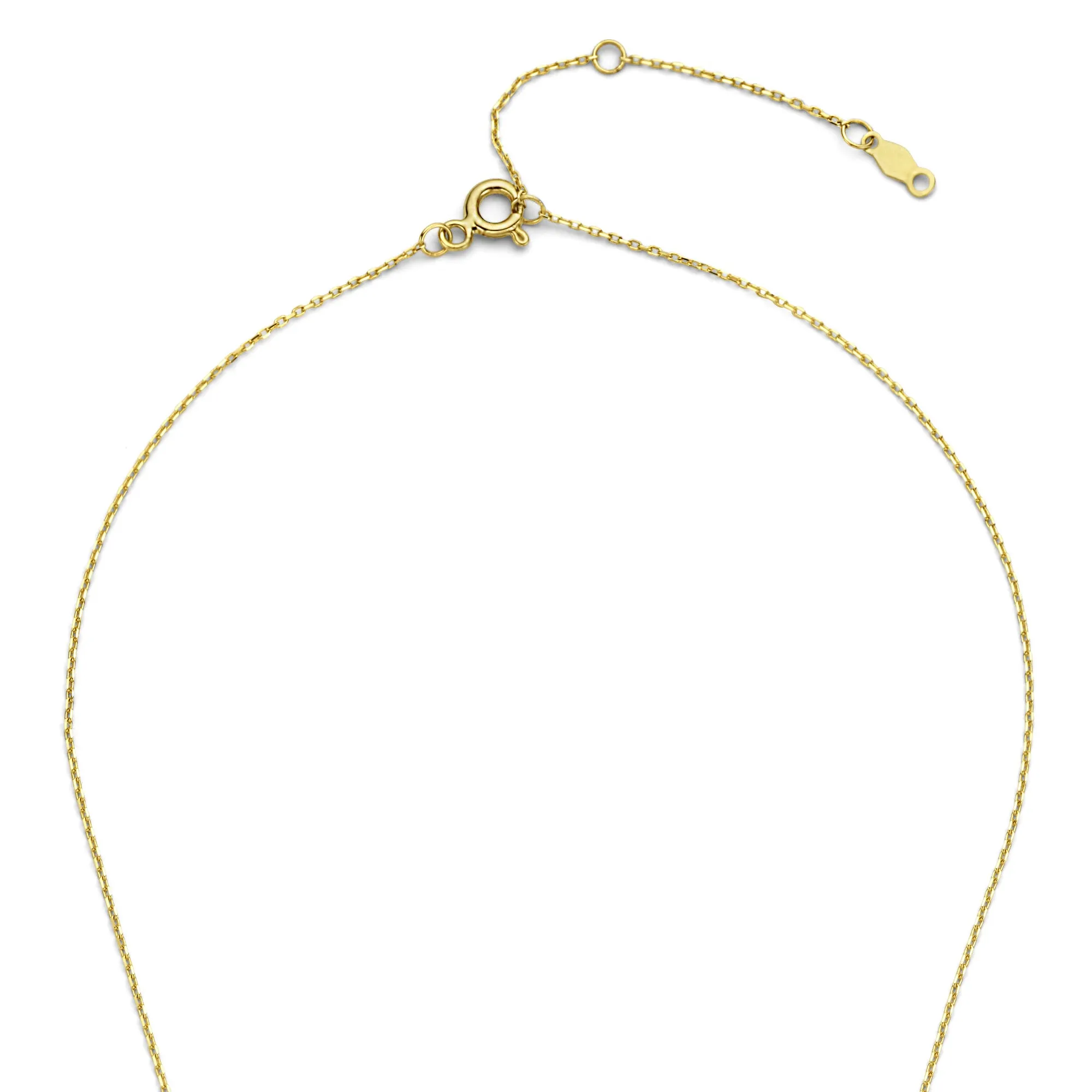 De la Paix Celesse 14 karat gold necklace with diamond 0.07 carat