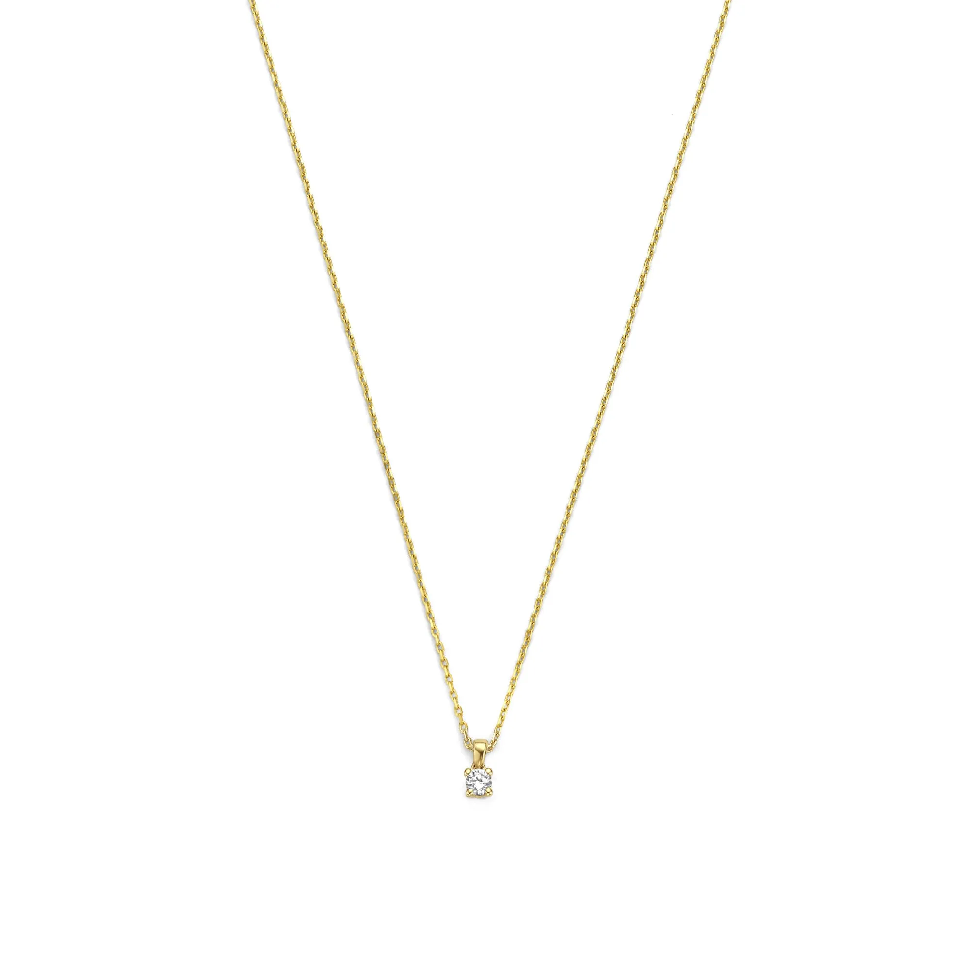 De la Paix Celesse 14 karat gold necklace with diamond 0.07 carat