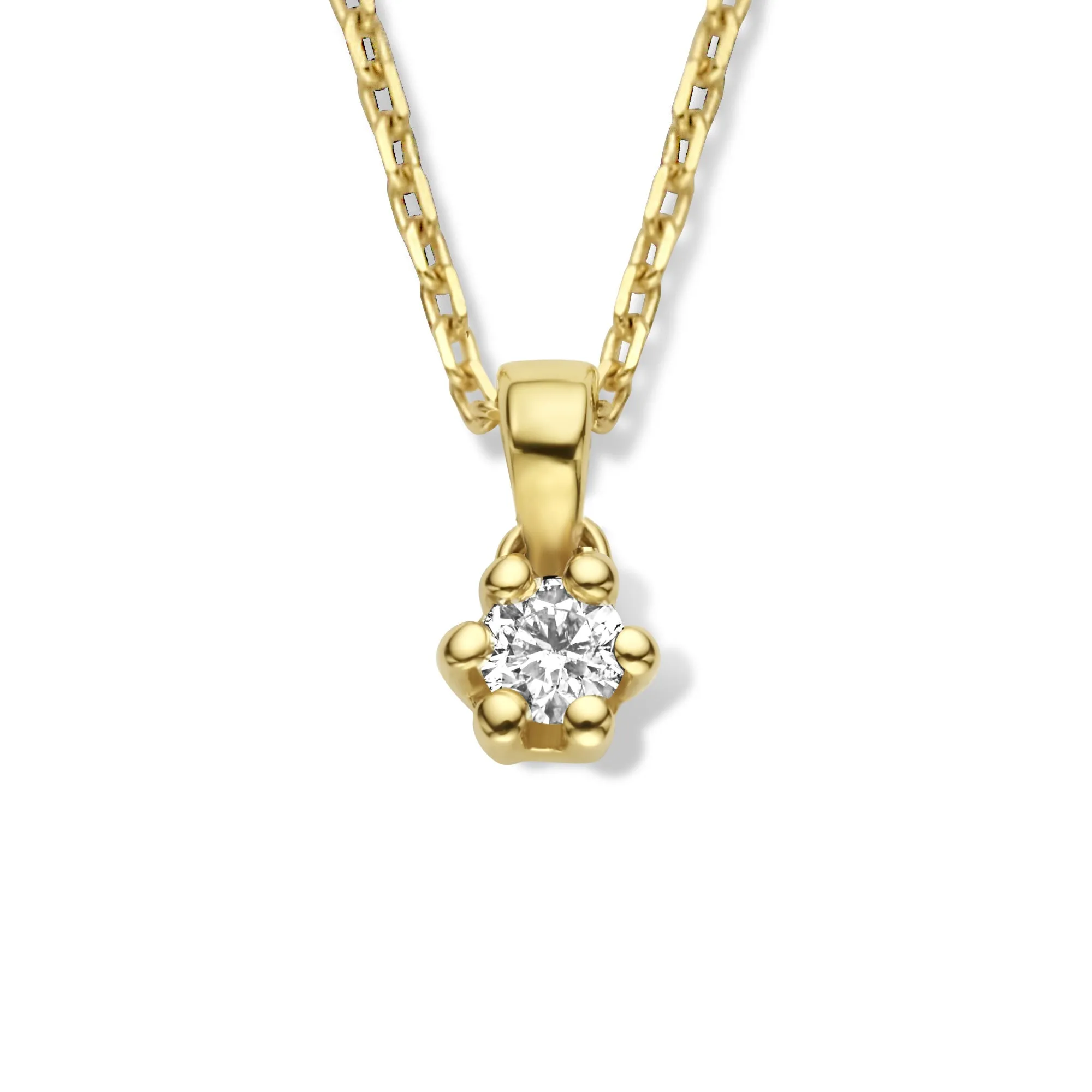 De la Paix Emily 14 karat gold necklace with diamond 0.05 carat