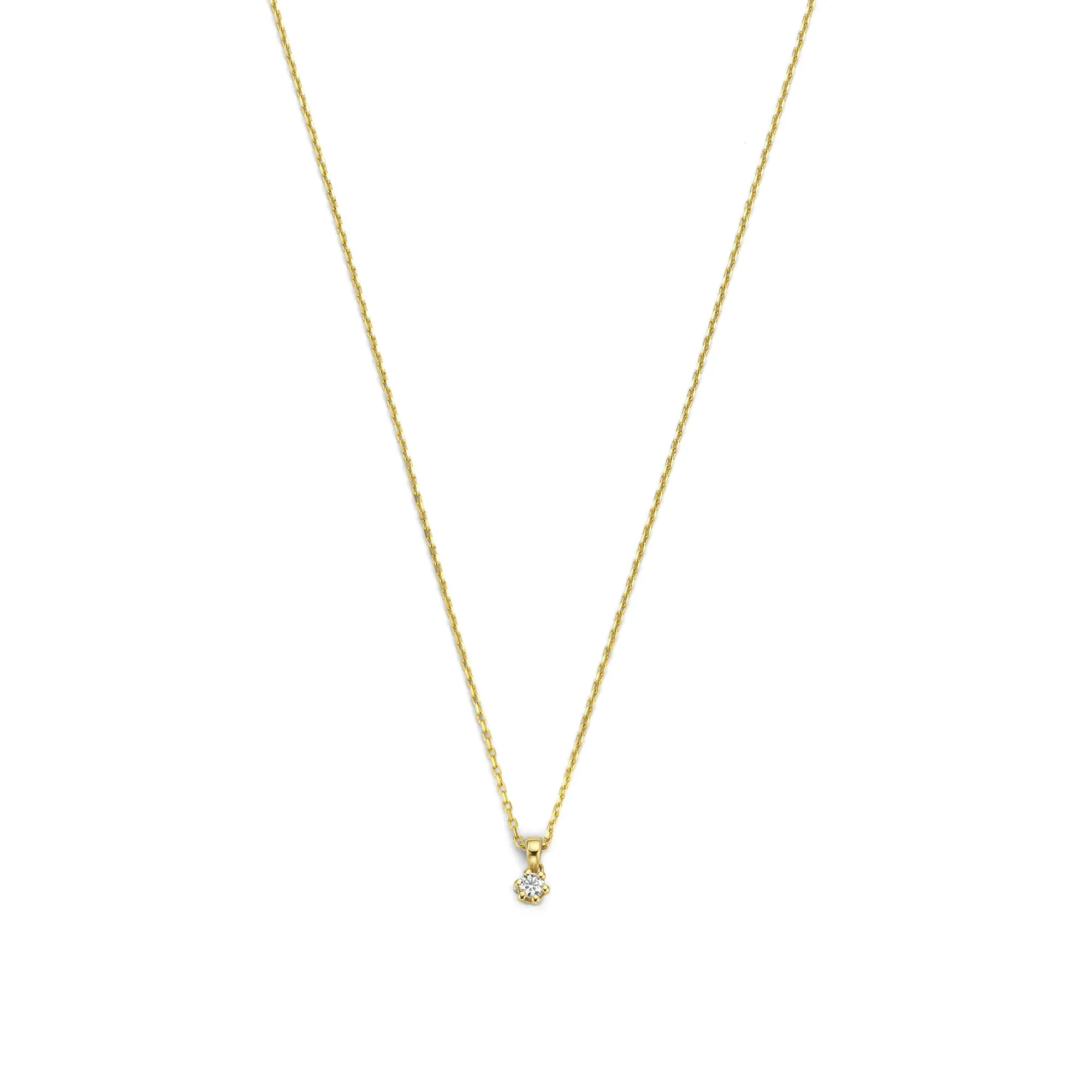 De la Paix Emily 14 karat gold necklace with diamond 0.05 carat