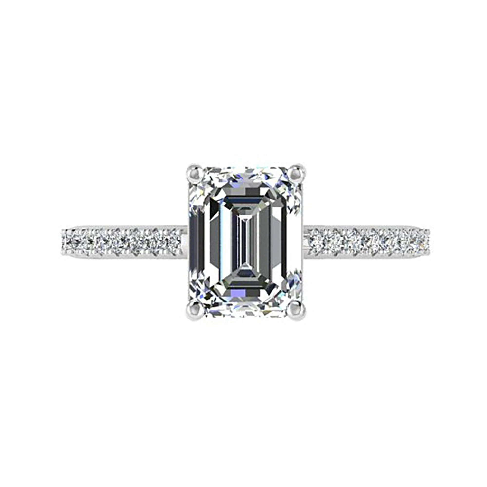 Emerald Cut Diamond Engagement Ring