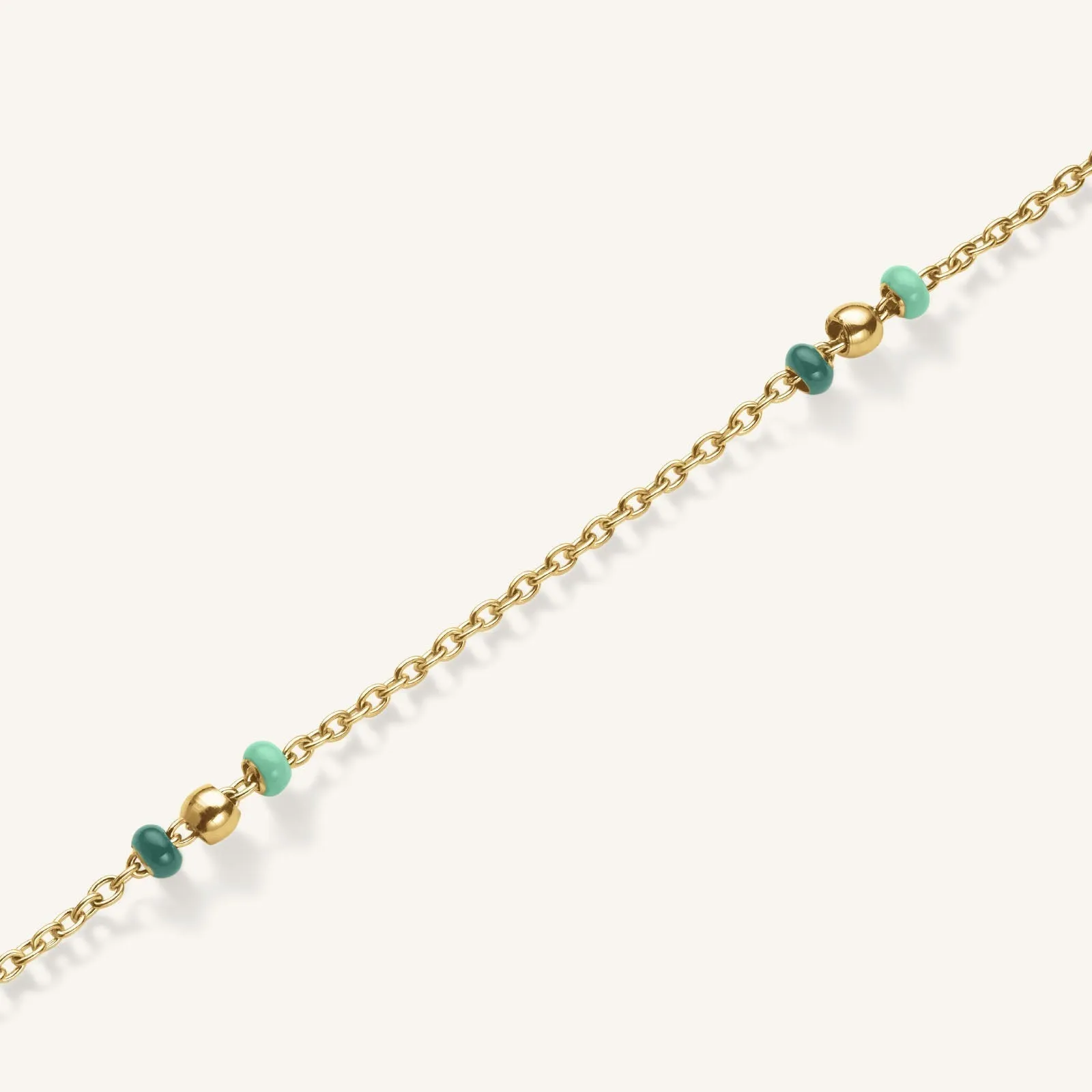 Emerald Dotted Necklace
