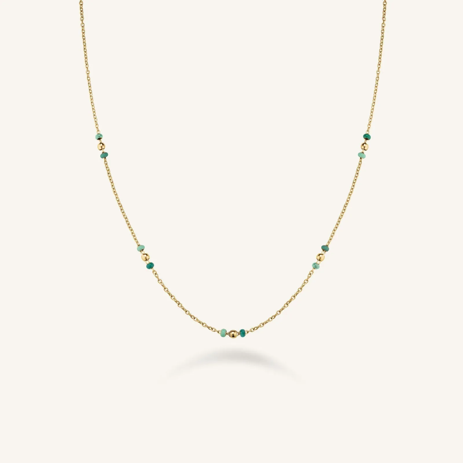 Emerald Dotted Necklace