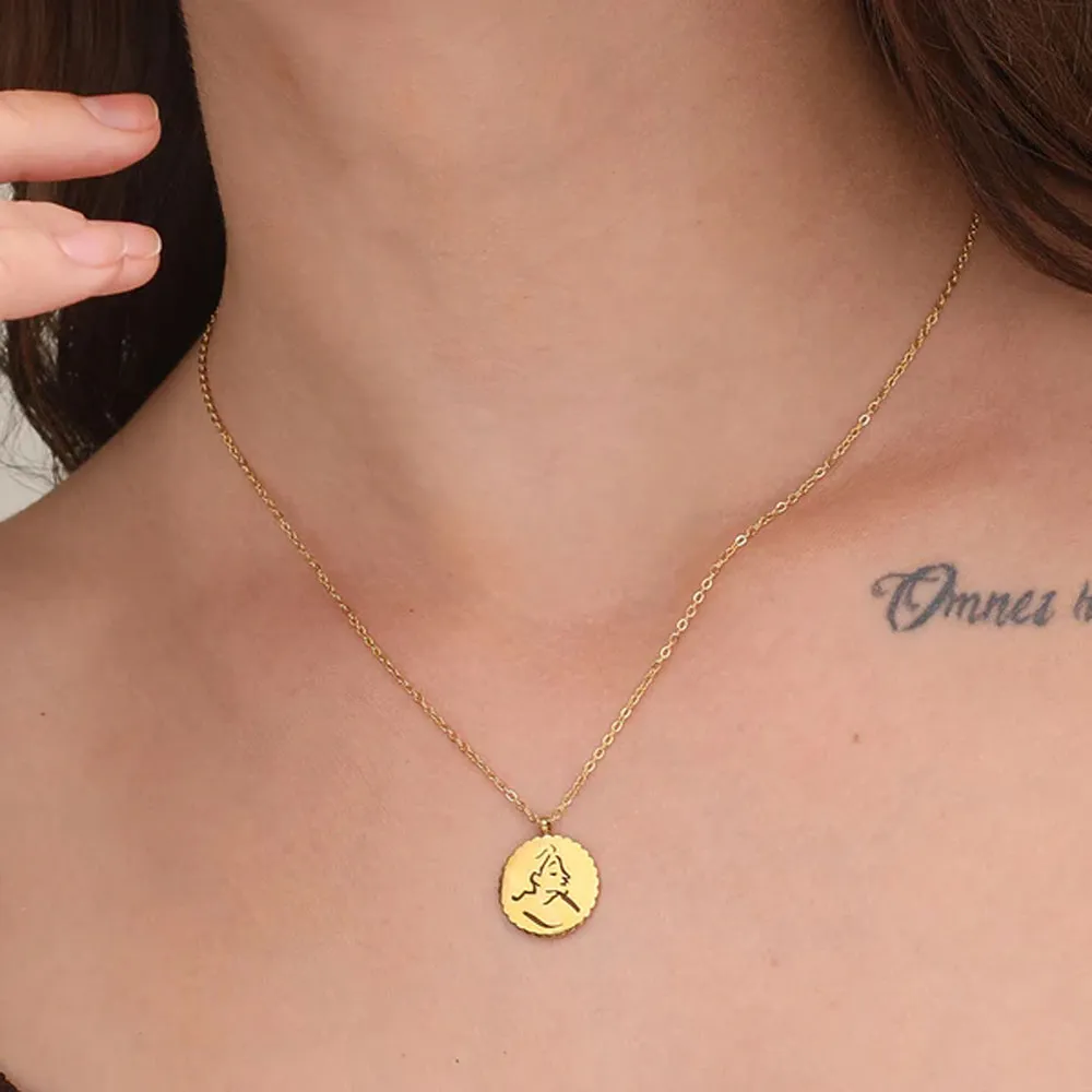 Engraved Woman Necklace