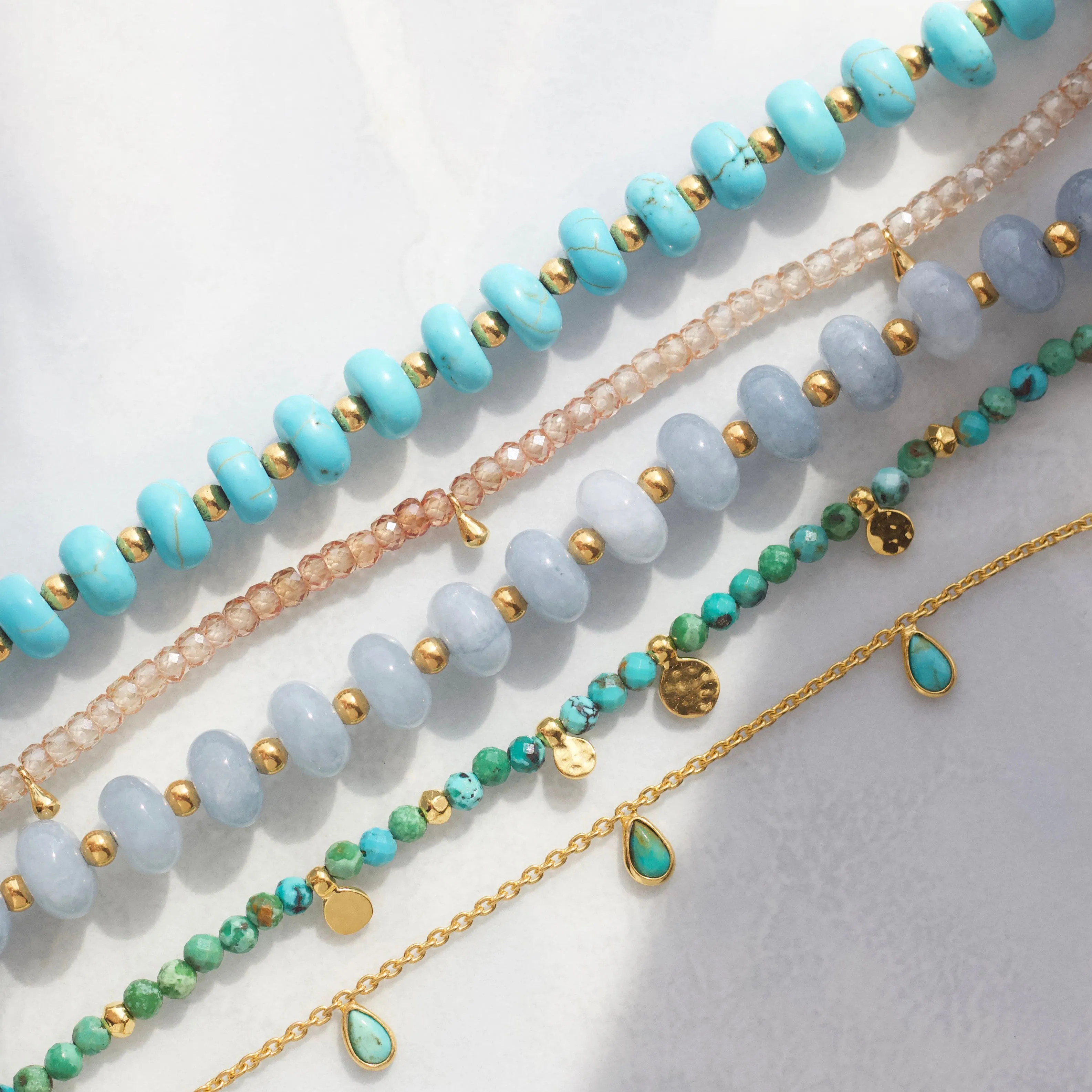 Firoza Jade Beaded Necklace