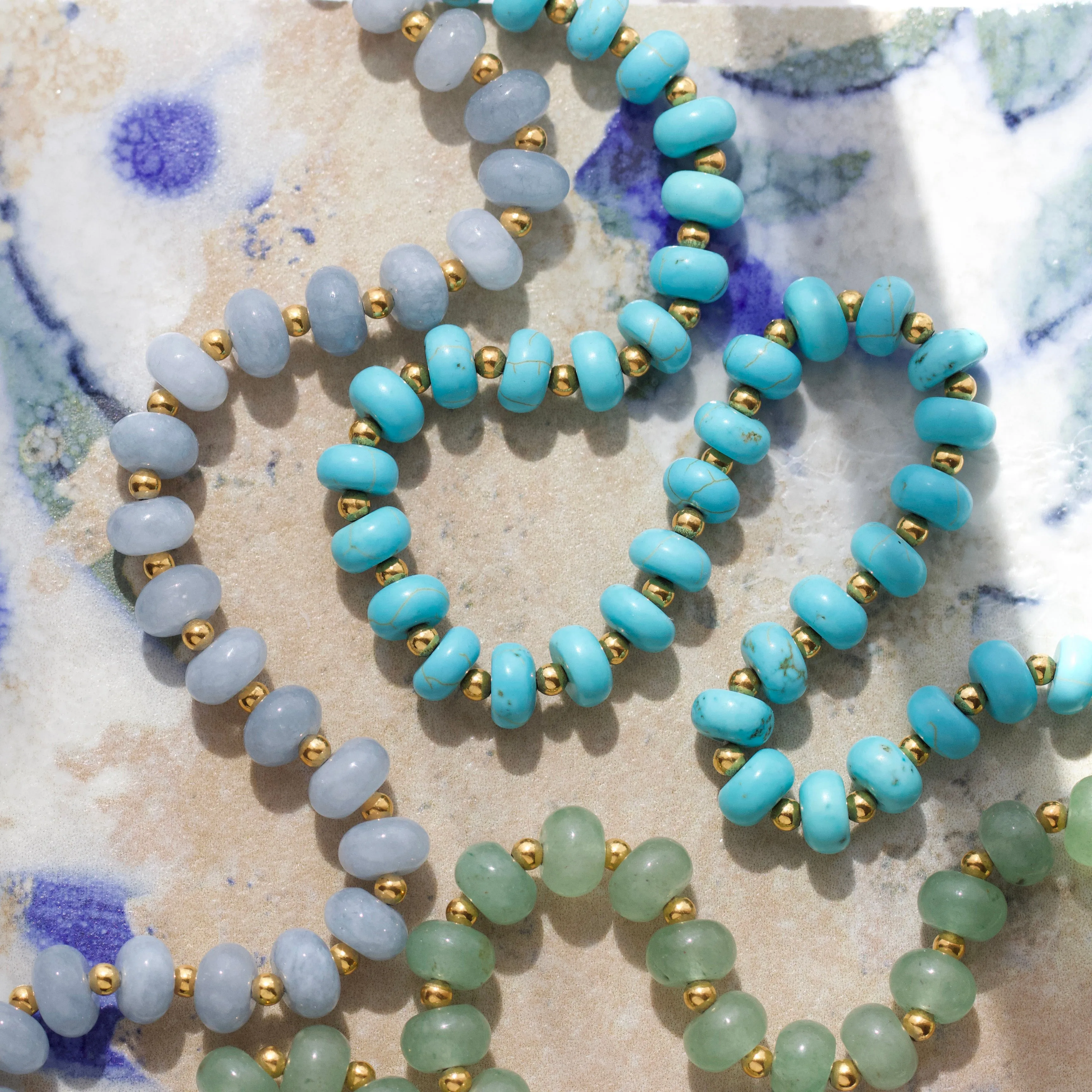 Firoza Jade Beaded Necklace