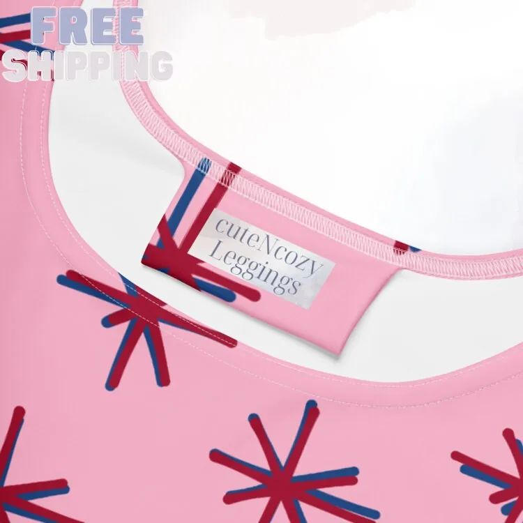Freedom Fireworks Pink Skater Dress