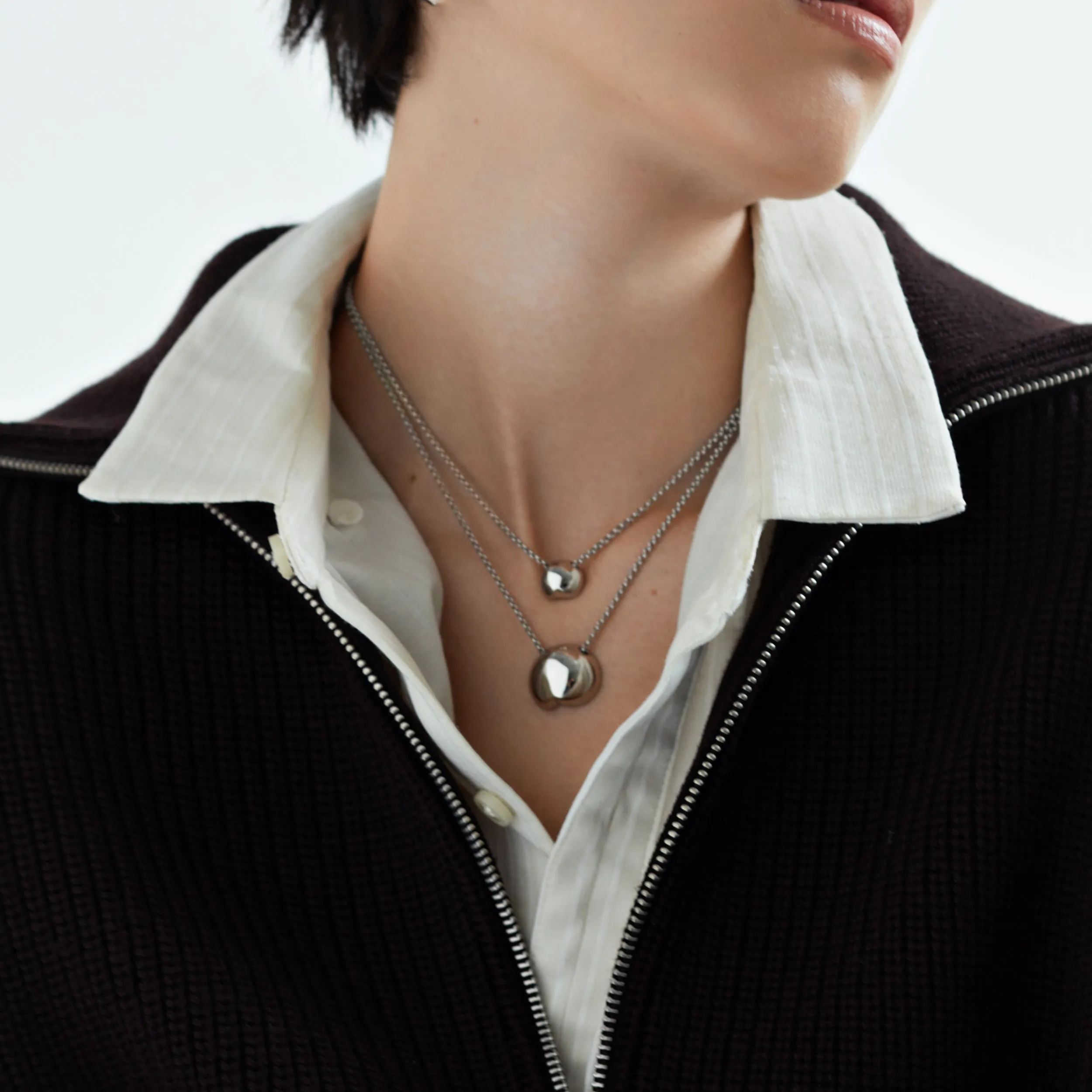 Gia Pendant - Medium - Silver