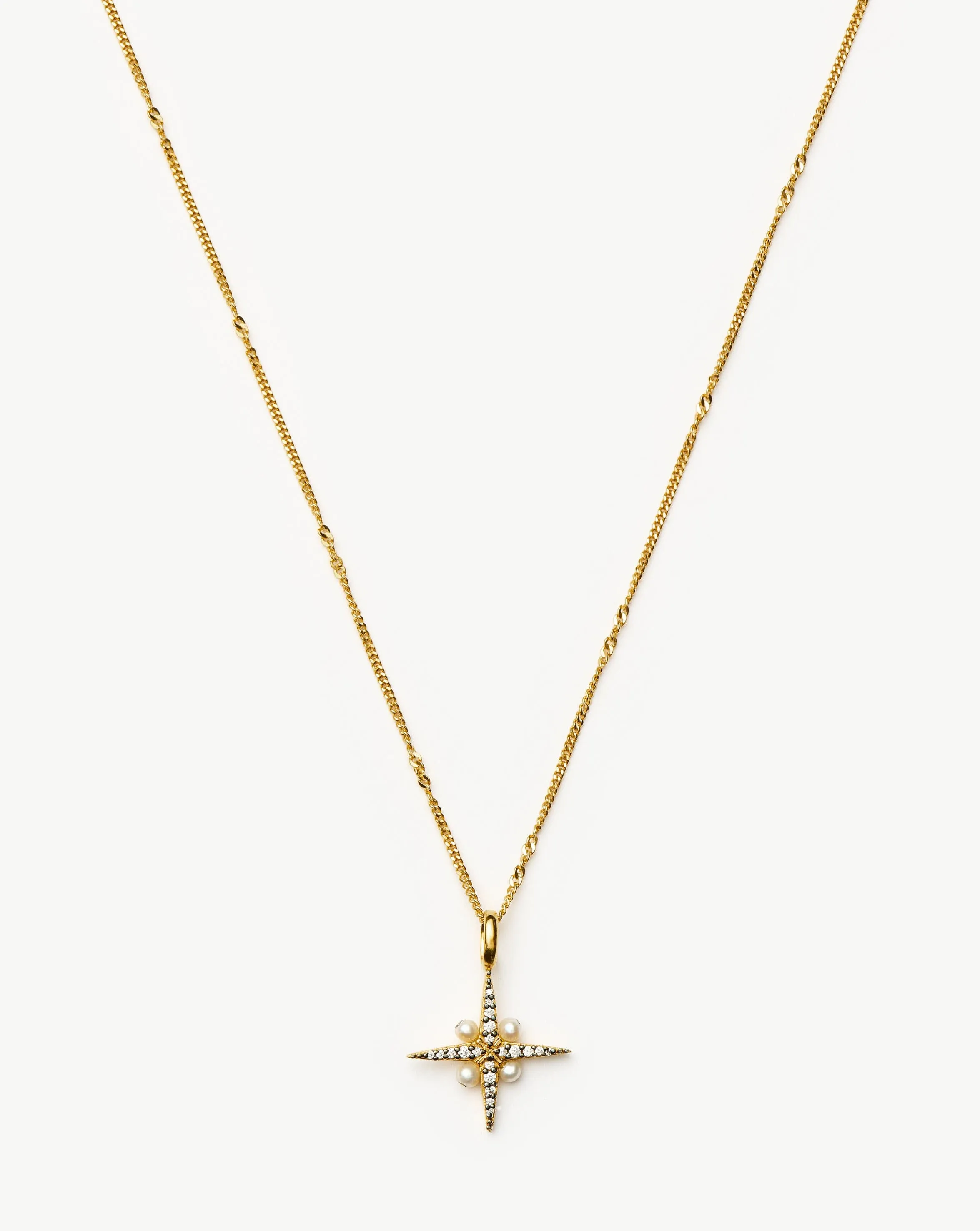 Harris Reed North Star Pearl Necklace | 18ct Gold Vermeil/Pearl