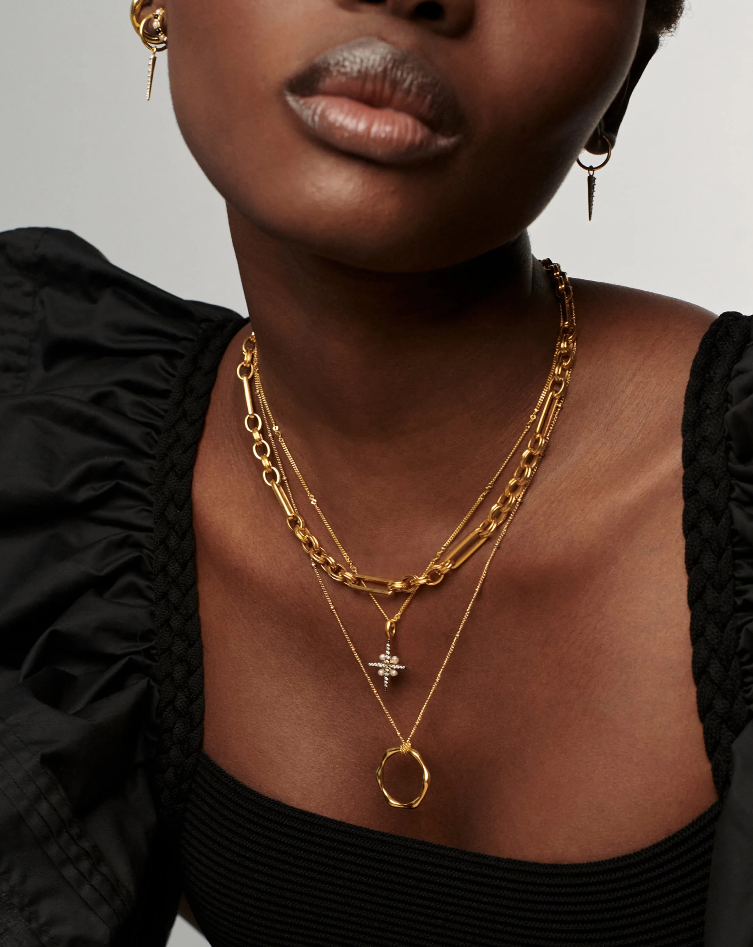 Harris Reed North Star Pearl Necklace | 18ct Gold Vermeil/Pearl