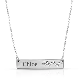 Heartbeat Bar Necklace