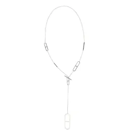Hermes Silver Ever Chaine D'Ancre Long Necklace