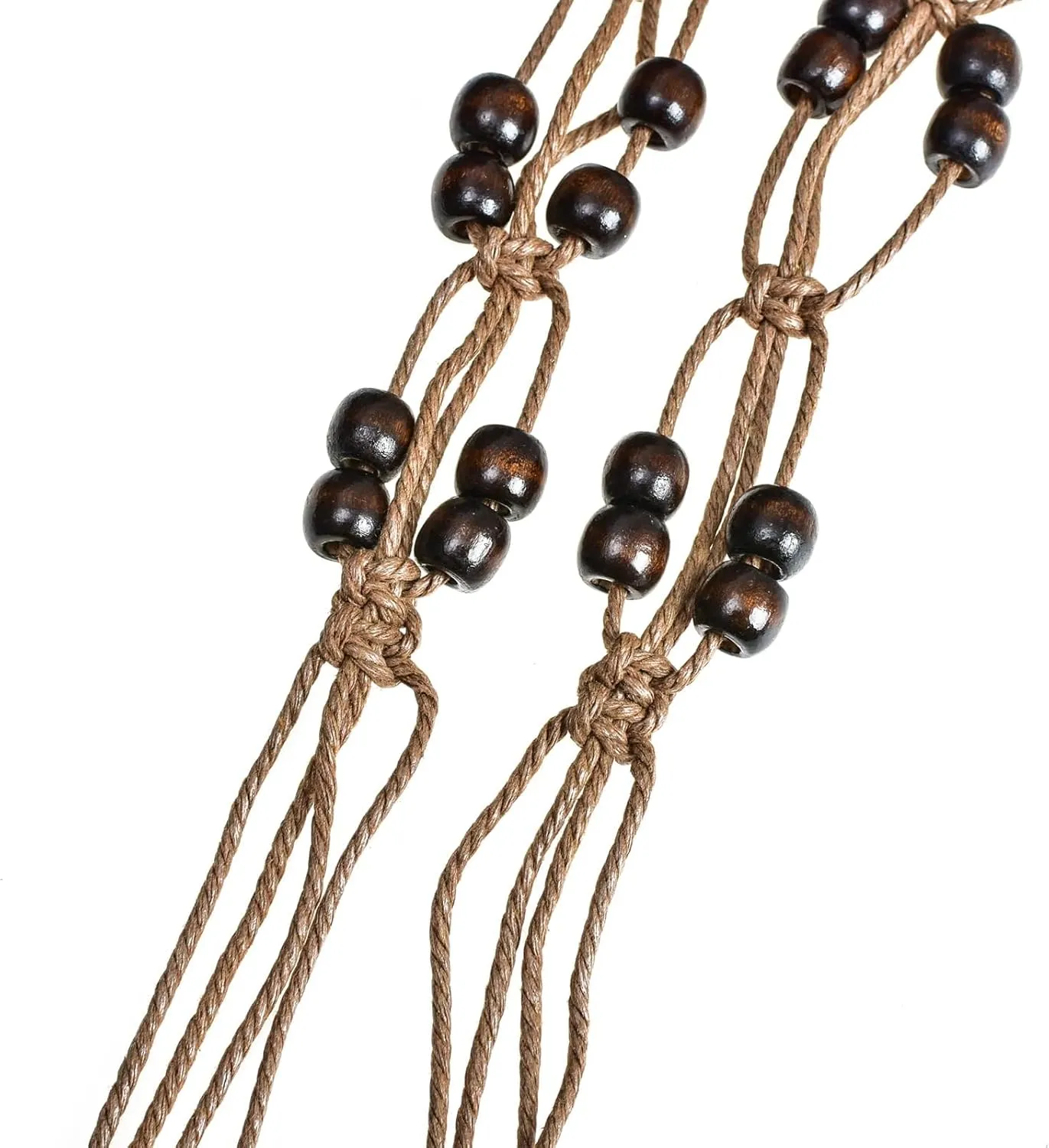ILuvatar Women's tassel knotted belt hand woven belt Women's Bohemian Style Rope Braid Waist belt
