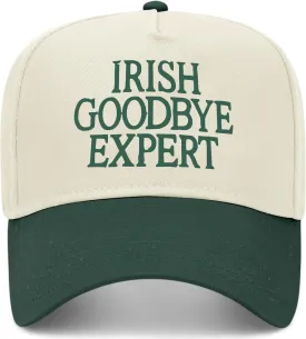 Irish Goodbye Expert Vintage Trucker Hat | Premium Snapback Hat for Men & Women