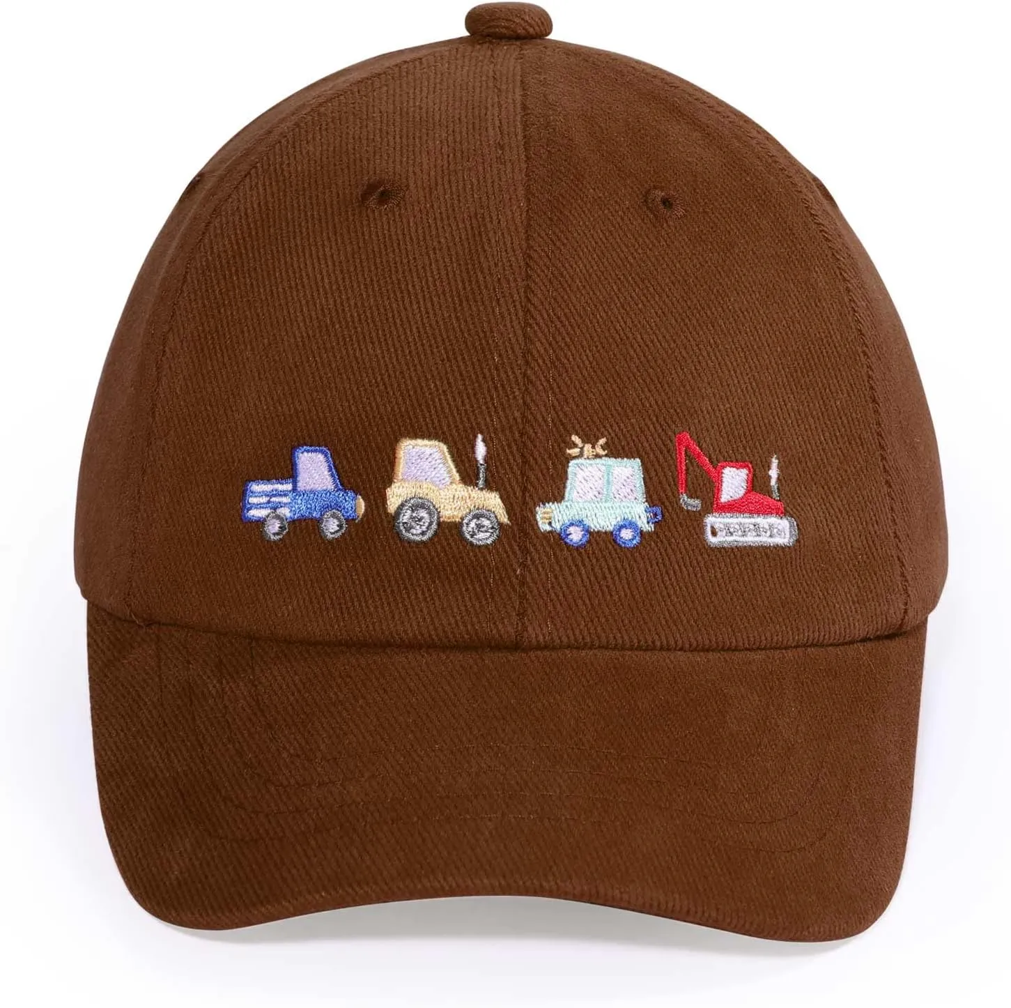 Kids Cute Car Embroidered Baseball Caps Toddler Trucker Hats Sun Protection Cap for Boys Girls 3-8 Years