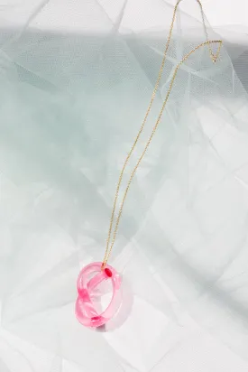 Knot Necklace in Pink
