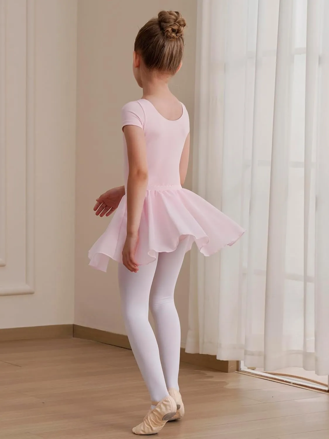 Leotards for Girls Ballet Dress Toddler Dance Leotard with Skirt Kids Gymnastics Outfits Ballet Dance Tutu Dress
