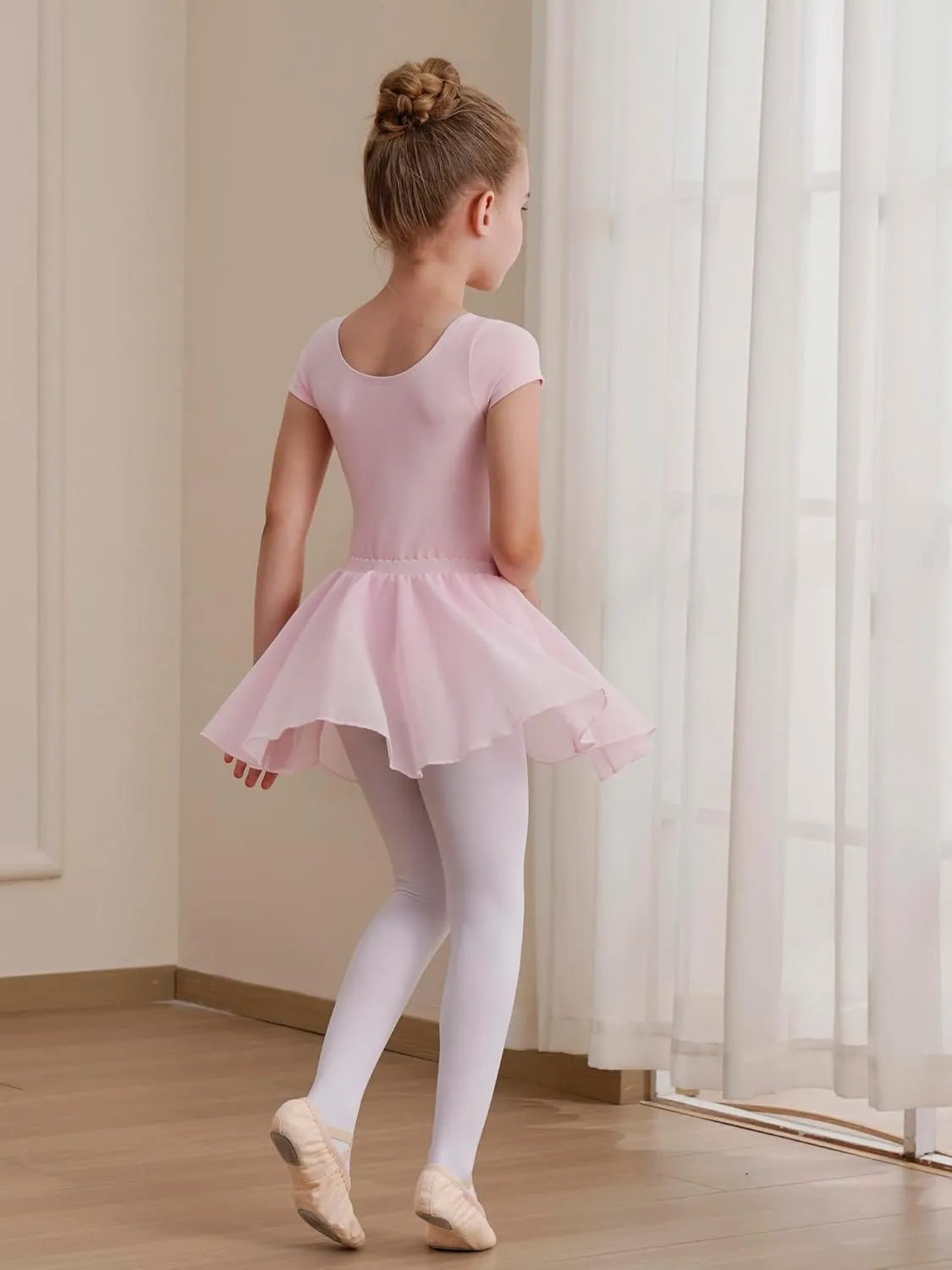 Leotards for Girls Ballet Dress Toddler Dance Leotard with Skirt Kids Gymnastics Outfits Ballet Dance Tutu Dress