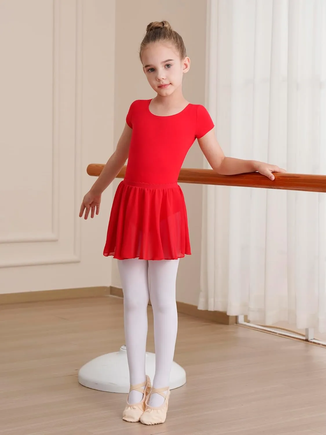 Leotards for Girls Ballet Dress Toddler Dance Leotard with Skirt Kids Gymnastics Outfits Ballet Dance Tutu Dress